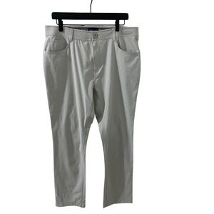 Local Boy Outfitters Mens Performance Pants 34x30 Light Gray Stretch 5-Pocket